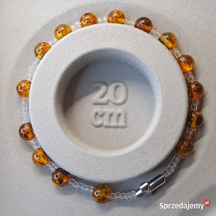 Bransoletka różaniec dziesiątka różańca BURSZTYN Warszawa sprzedam