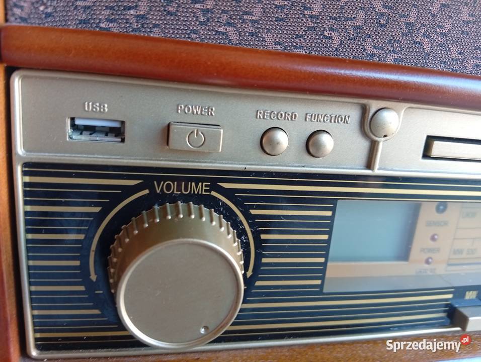 retro centrum muzyczne gramofon wielofunkcyjny Byczyna sprzedam