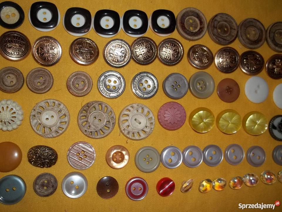 Guziki różne rozmiary i kolory