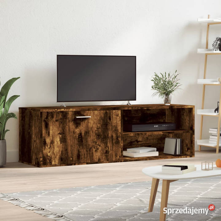 Szafka pod TV przydymiony dąb 120x34x37 WM833548 sprzedam