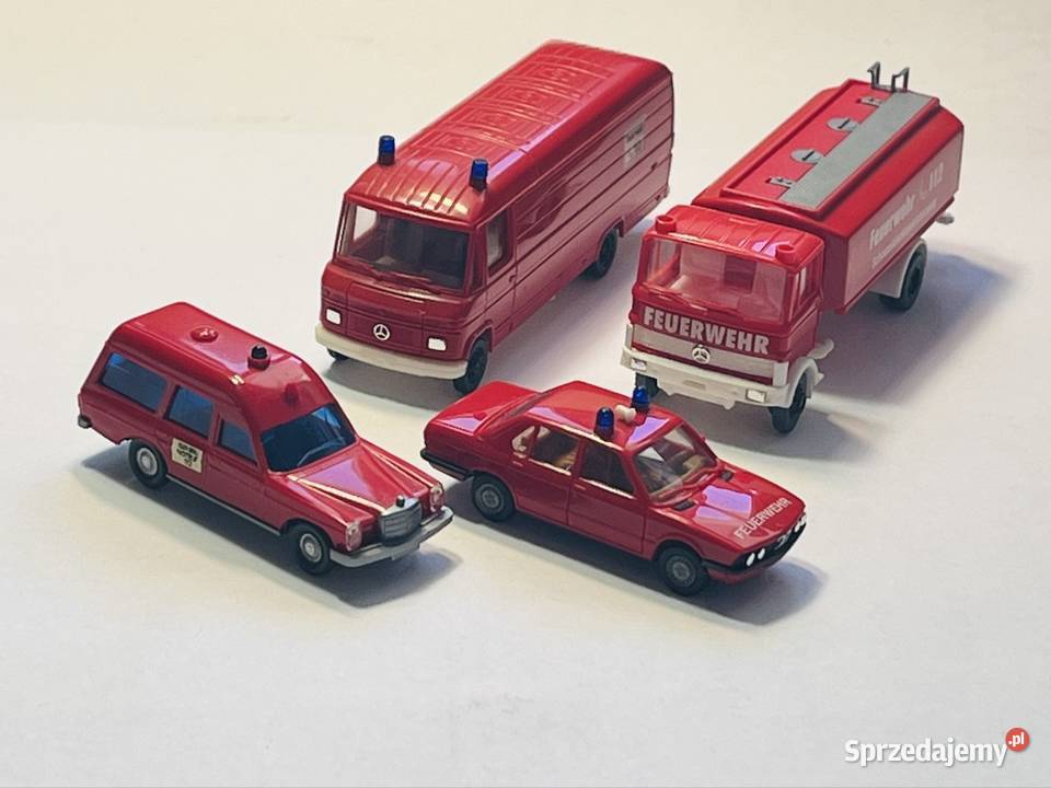 Kolekcjonerski zestaw aut straż pożarna