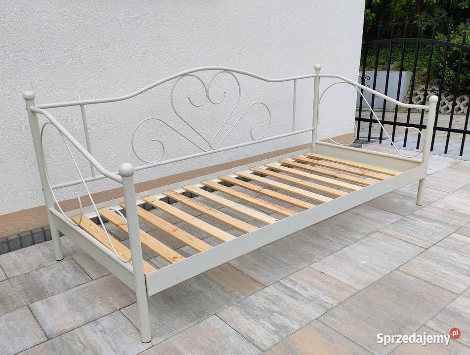 ŁÓŻKO metalowe ze stelażem 90x200 Nowoczesne 90cm Łóżka Nowy Sącz