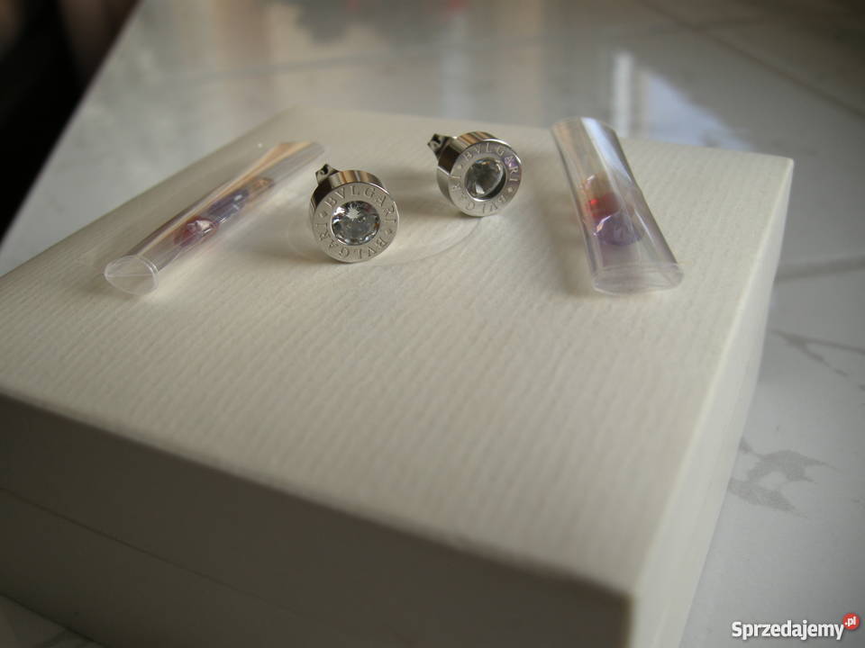 BVLGARI piekne pozłacane kolczyki pozłacane Warka