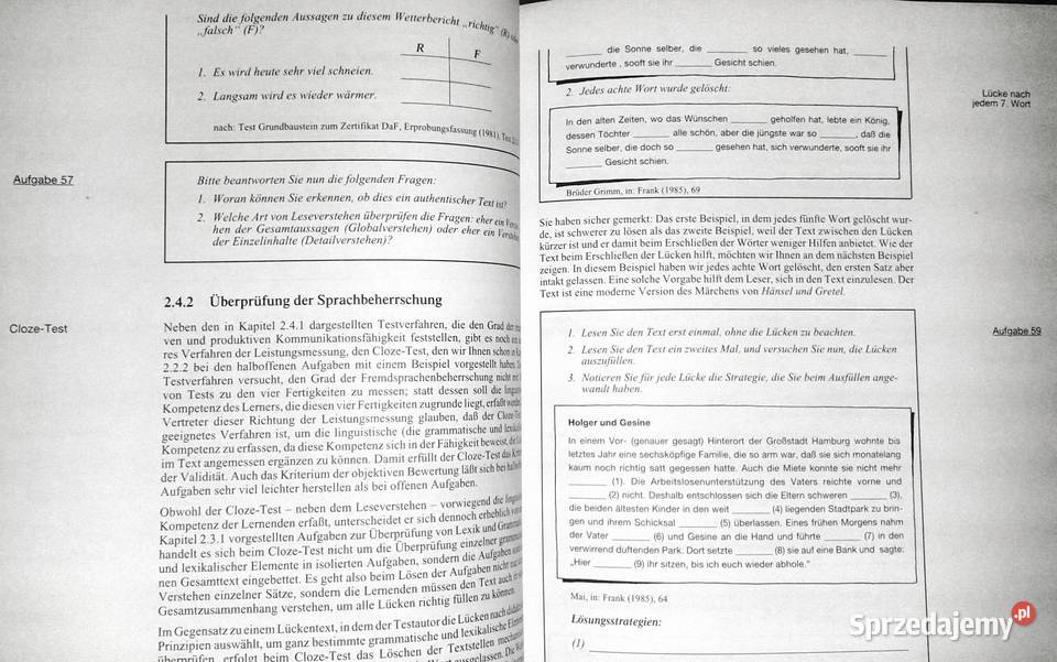 Testen und Prufen in der Grundstufe HansGeorg miękka Pozostałe Chełm