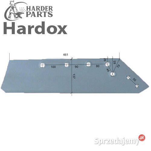 Lemiesz 16 HARDOX 173610P do pługa GREGOIRE Części zamienne Suwałki