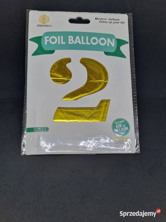 Balon Foliowy w Kształcie Cyfry 1 XXL Złota Siedlce