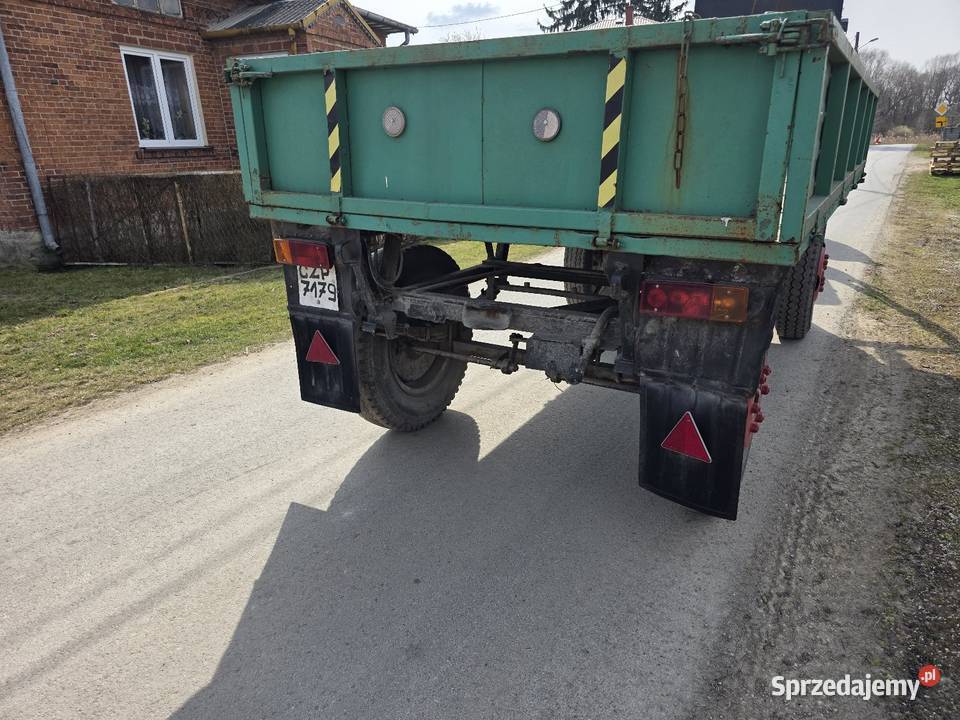 Przyczepa rolnicza dwuosiowa sztywna świętokrzyskie Samborzec sprzedam