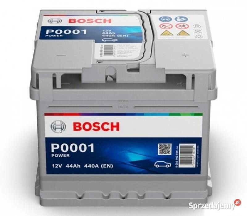 Akumulator 44Ah 440A Bosch 12V P0001 niski Łódź