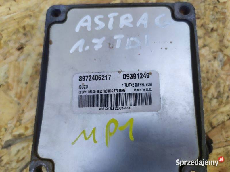 STEROWNIK SILNIKA OPEL ASTRA II 17 D 09391249 Czujniki i sterowniki śląskie Gliwice
