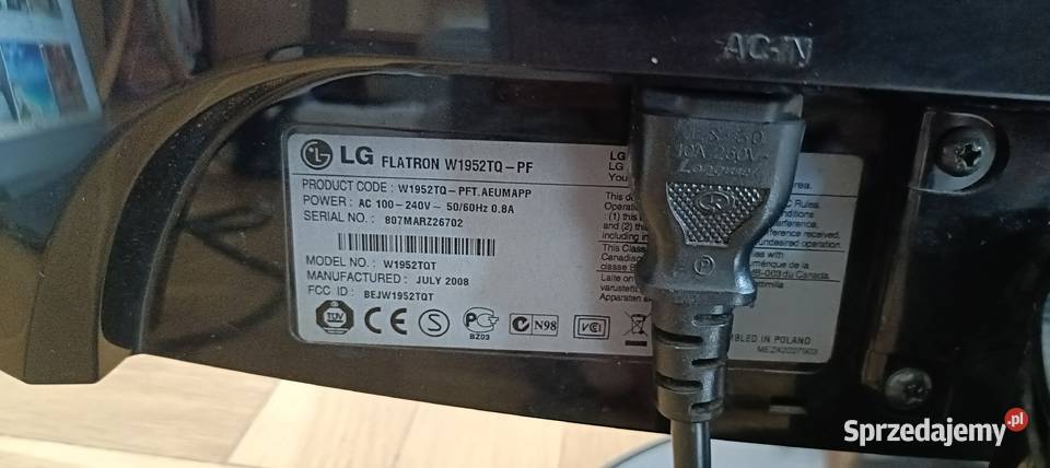 Monitor LG Flatron W1952TQ 19 retro styl sprawny Warszawa
