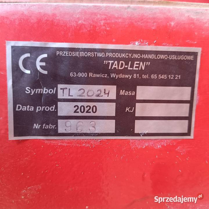 Opryskiwacz TADLEN TL 2024 2000l 24m Stęszów