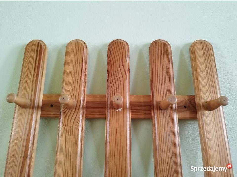 Wieszak ścienny lite drewno sosnowe Warszawa