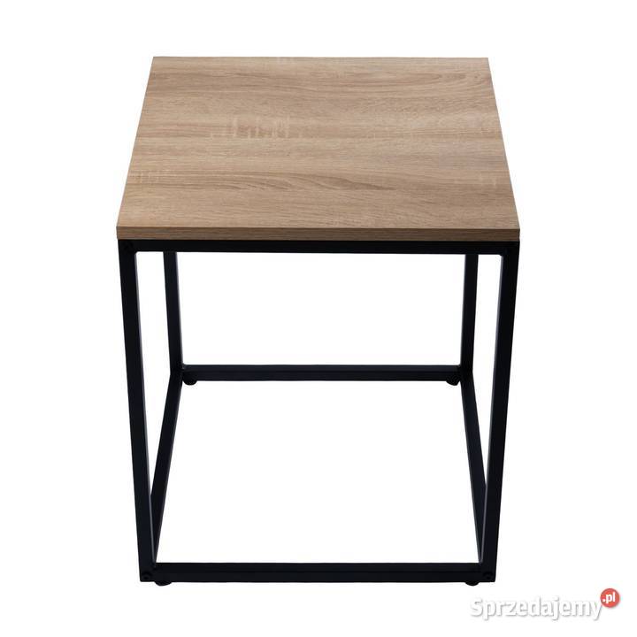 Nowoczesne stoliki kawowe kwadratowe zestaw 2w1 Poznań