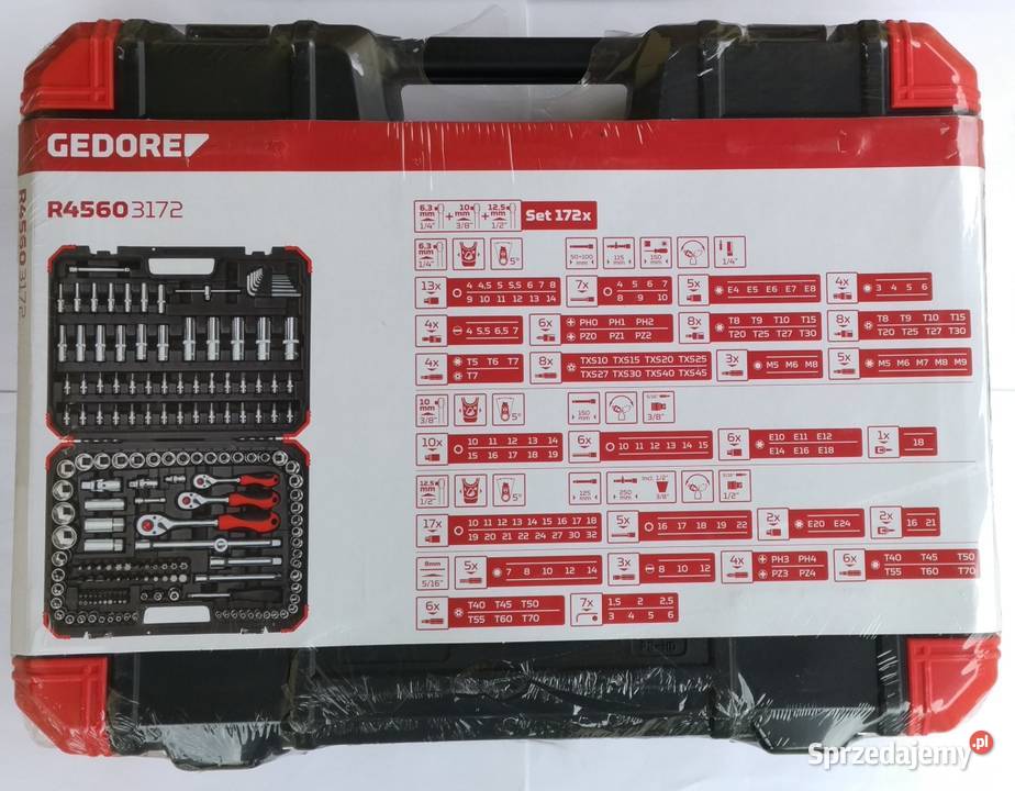 Gedore zestaw kluczy 172 elementy germany nowy Dęblin sprzedam