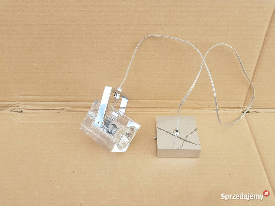 Lampa wisząca KOSTKA szkło 1x50W GU10 regulowana mazowieckie Warszawa