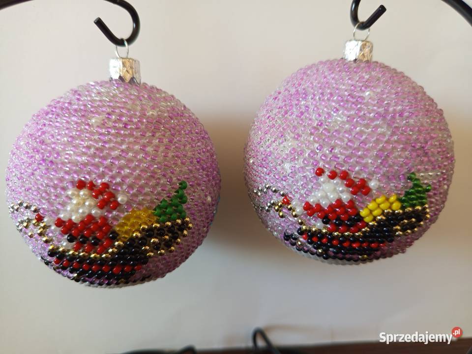 Bombka z koralików rękodzieło ozdoba prezent Garbów