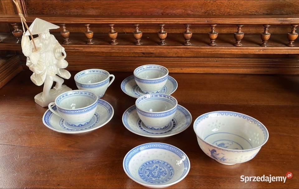 Miseczka z chińskiej porcelany ryżowej ze wzorem pomorskie Gdańsk