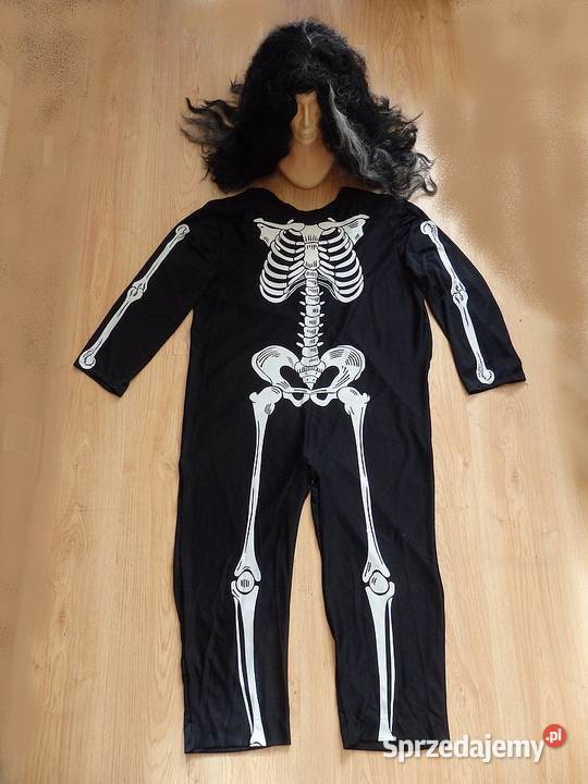 Duży Kostium Kościotrup Peruka Made in USA Rzeszów