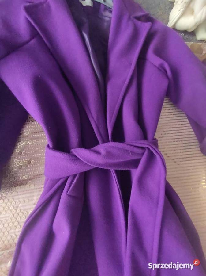 Made in italy maxi długi płaszcz w kolorze