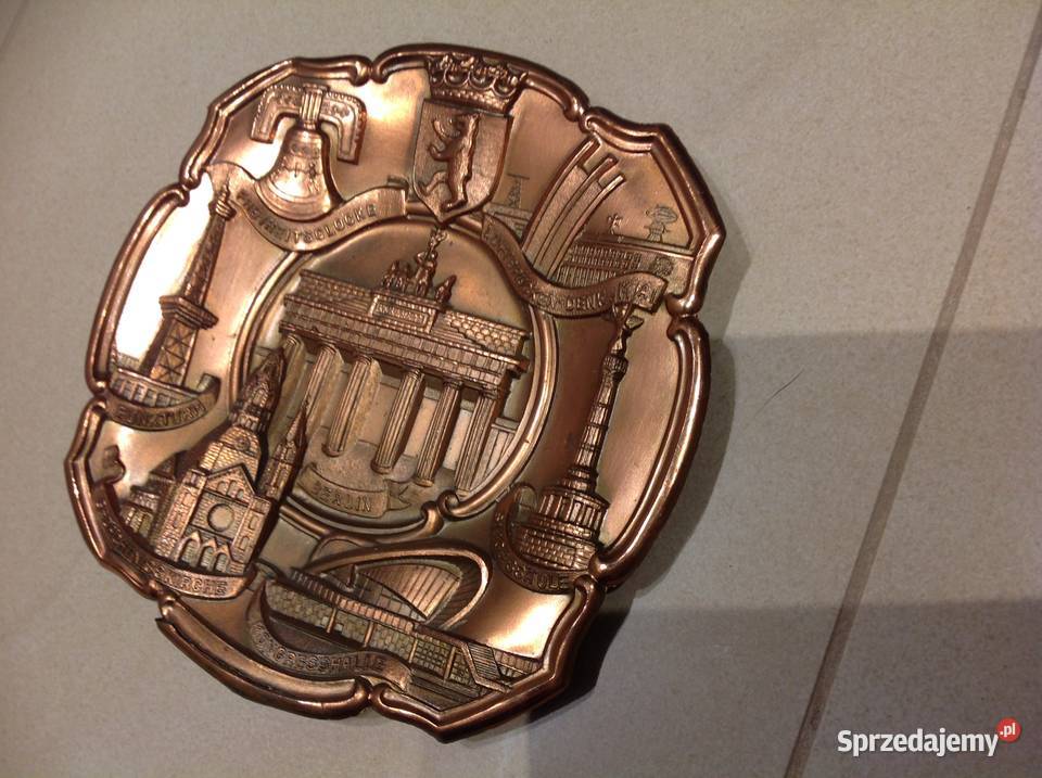 Stara Tabliczka Dekoracyjna BERLIN miedziana Nowa Sól