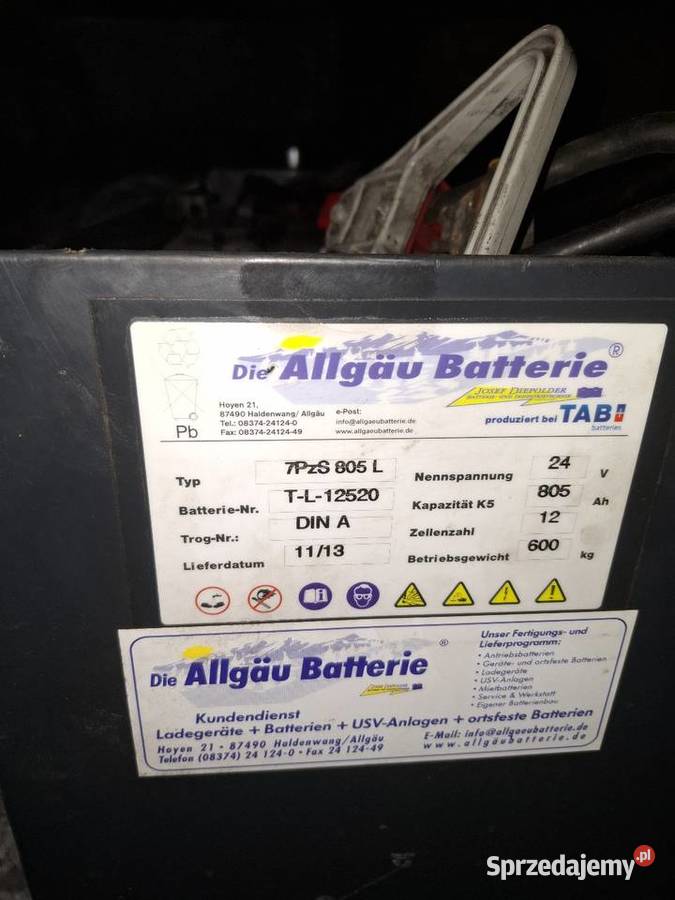 Baterie wózek widłowy steinbock 1300 Wschowa