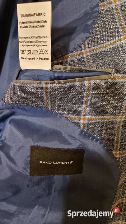 Męska MARYNARKA Pako Lorente Rozmiar 60 krata lubelskie