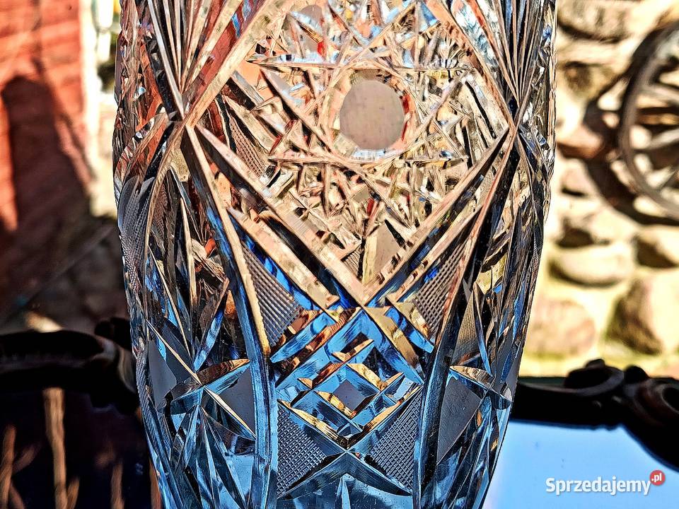 Śliczny wazon kryształowy lubuskie