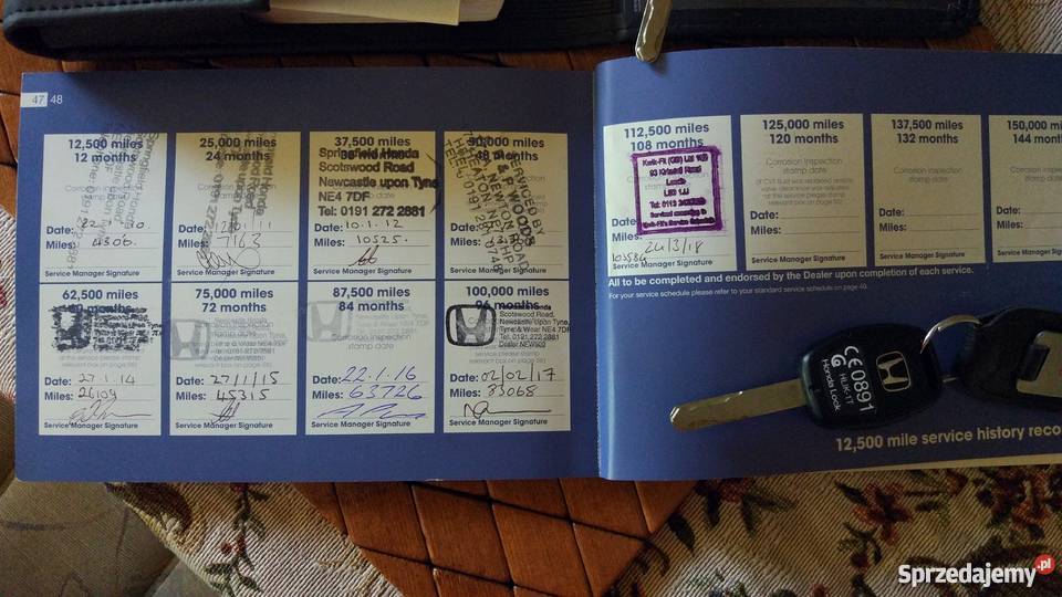 Honda Jazz III 2009 RHD Anglik immobilizer