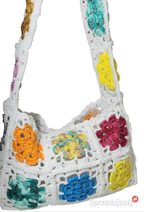 Torebka letnia plażowa ręcznie wykonana małopolskie Krzywaczka
