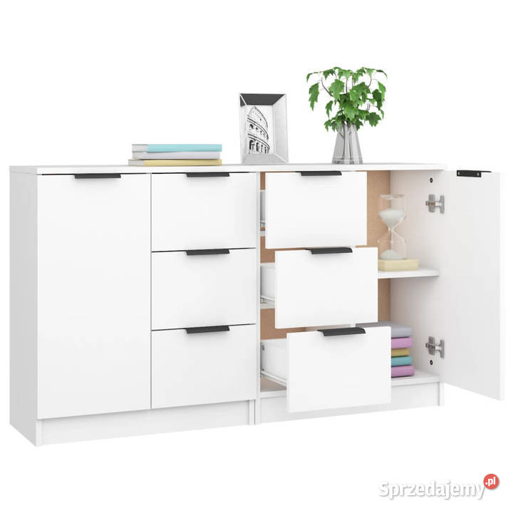 Komody 2 białe 60x30x70 materiał drewnopochodny Warszawa sprzedam