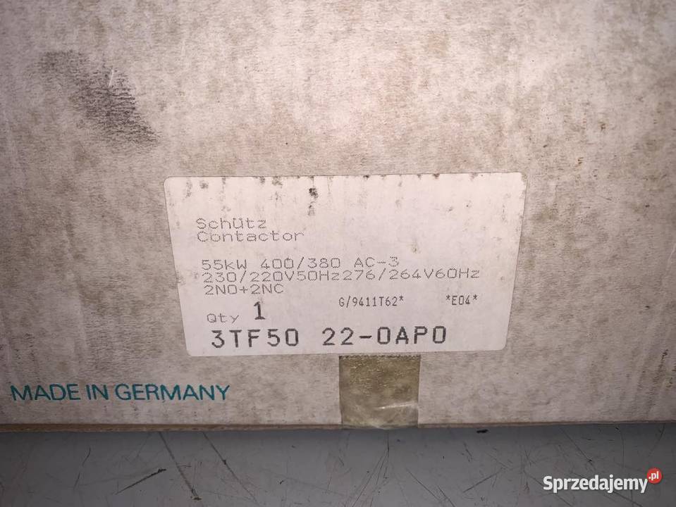 Siemens 3TF50 220AP0 Stycznik 230V 55kW Warszawa