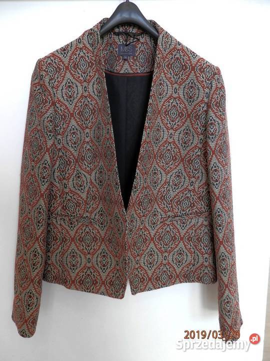 Marynarka Marks Spencer Karmelowa Żakardowa podlaskie sprzedam