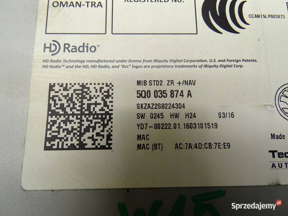 CZYTNIK NAVI NAWIGACJI KART SD GPS SKODA OCTAVIA osobowe Stacyjki i kluczyki sprzedam