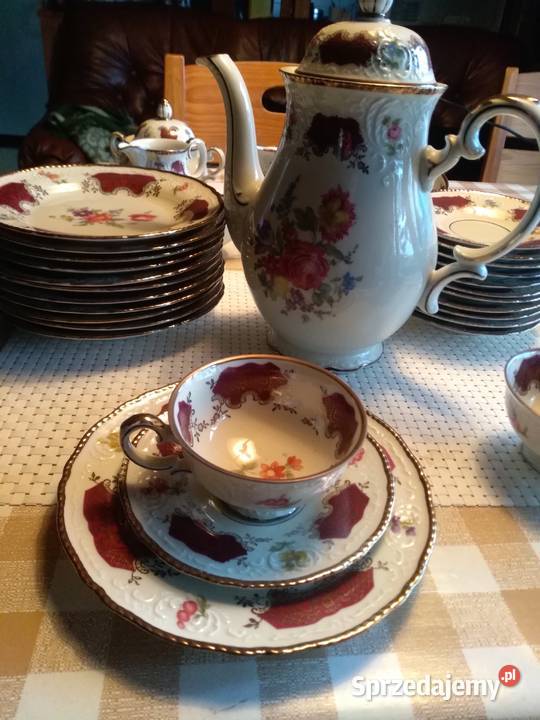 Sewis porcelanowy kawowy Kenigszelt Germany Puszczew