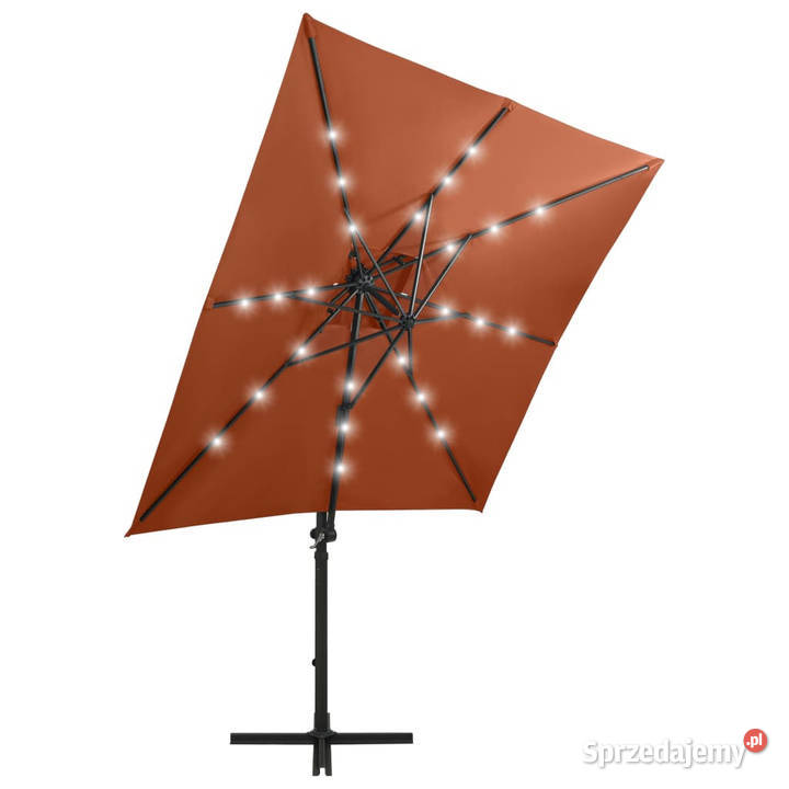Parasol wiszący z lampkami LED i słupkiem mazowieckie Warszawa