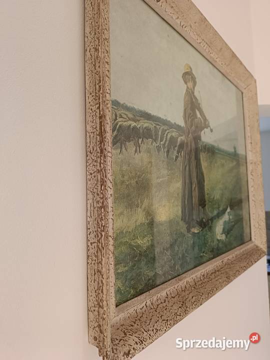 Reprodukcja obrazu Owczarek Chełmońskiego Lipno