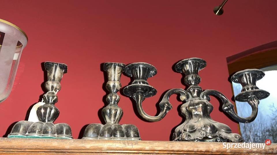 Świecznik plater sygnowany Na 1 świecę Gdańsk