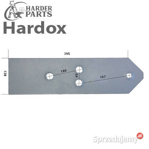 Płoza krótka HARDOX 23416S części do pługa Suwałki