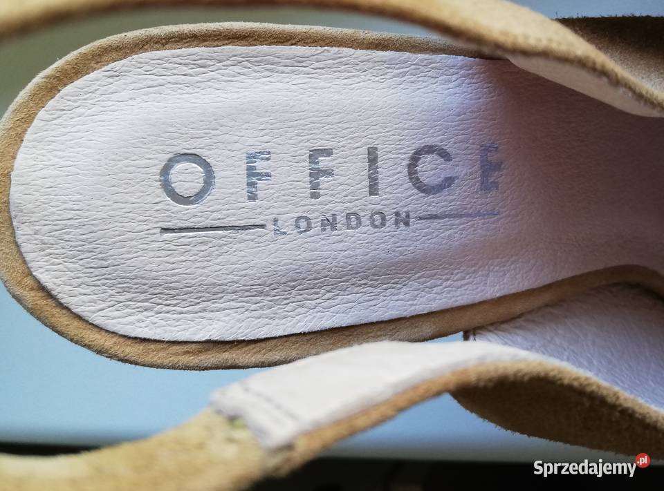 szpilki OFFICE London r 385 245 czółenka bez brązowy/beżowy Stare Zakole