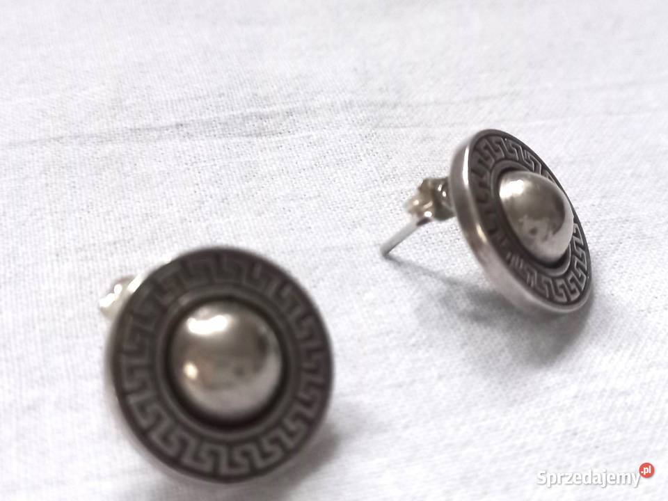 Kolczyki srebrne Sztyft oksydowane aż 8 g NOWE Dla kobiet podlaskie