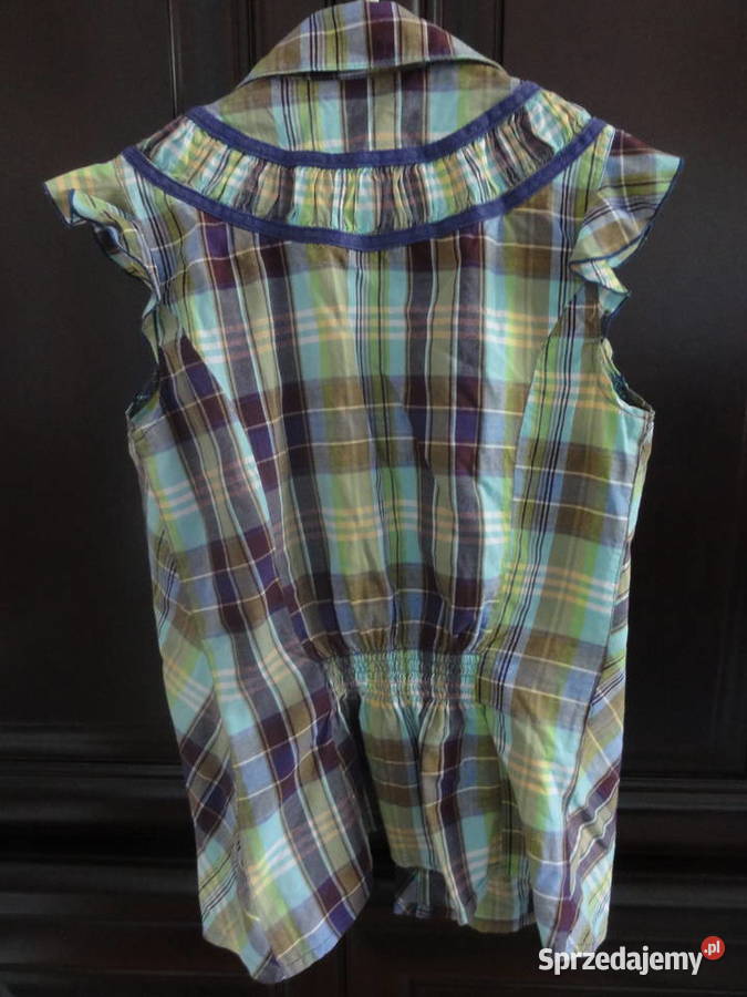 38 M 10 Koszula kolorowa ze ściągaczem w kratkę Lublin sprzedam