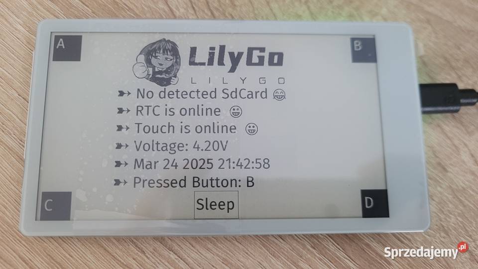 LILYGO T5 ESP32S3 47 DOTYK eink epaper arduino Łódź sprzedam