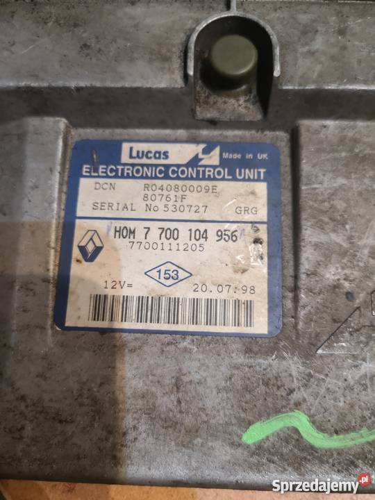 Komputer RENAULT HOM7 700 104 956 Margonin