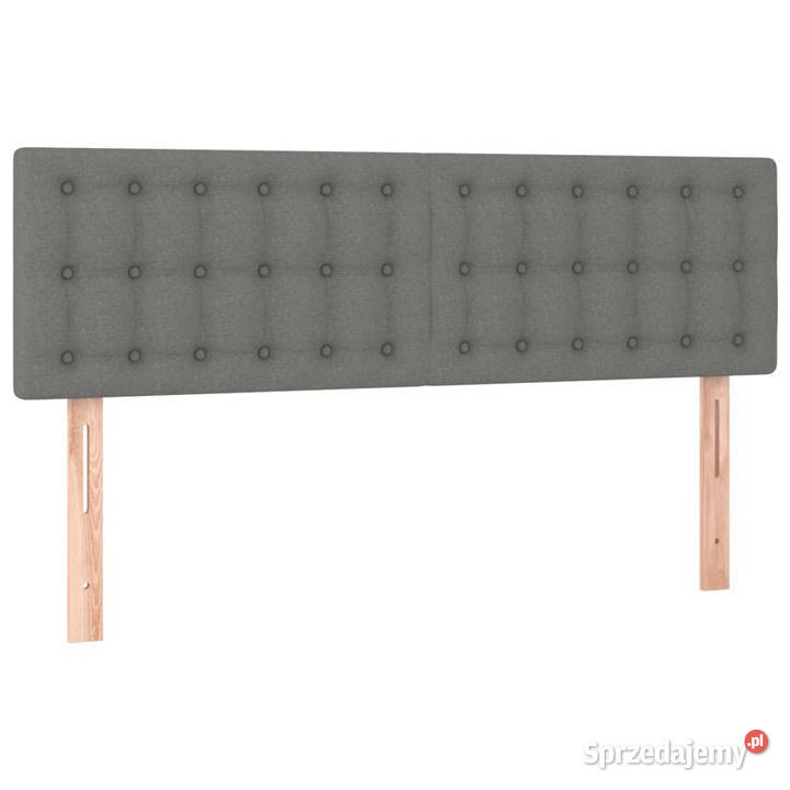 Zagłówek do łóżka z LED ciemnoszary 144x5x7888 mazowieckie Warszawa