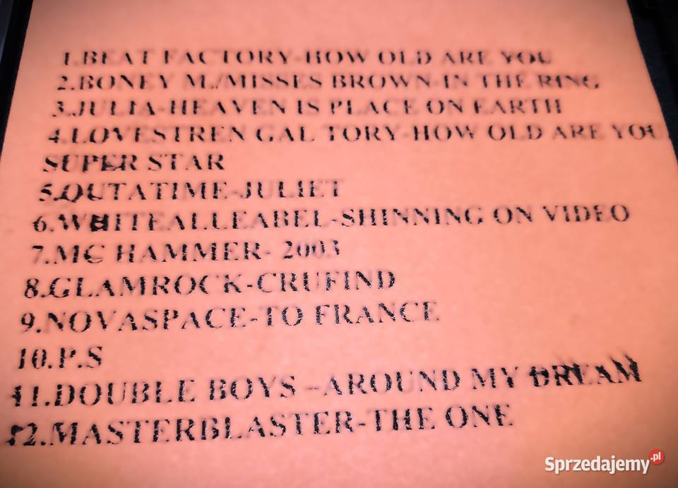 Składanka Dance hits 2003Boney MMc Hammer Gliwice