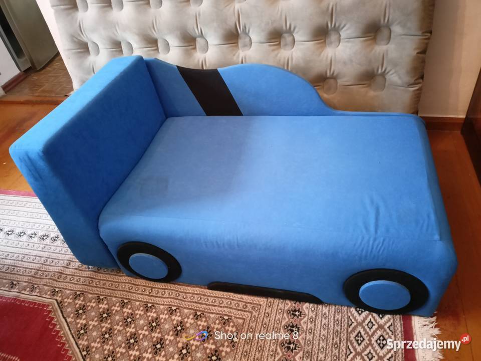 Łóżko dziecięce sofa autko prawe