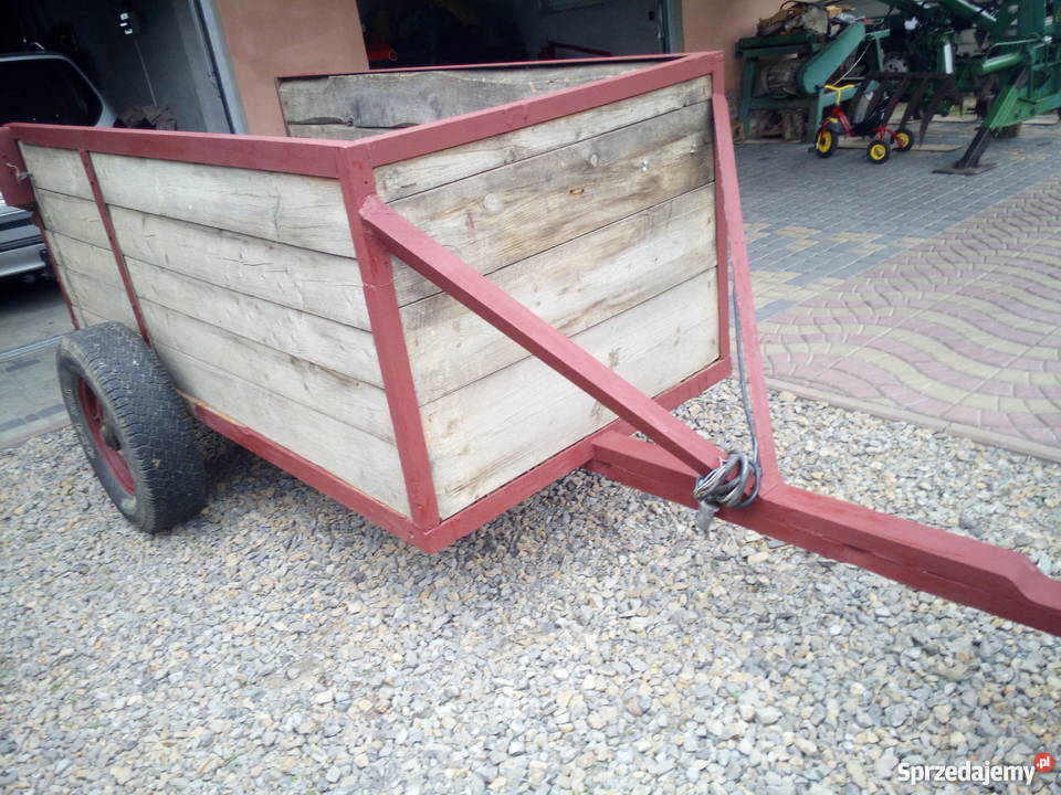 Przyczepka dwukółka do ciągnika stan nieuszkodzony Kolbuszowa sprzedam