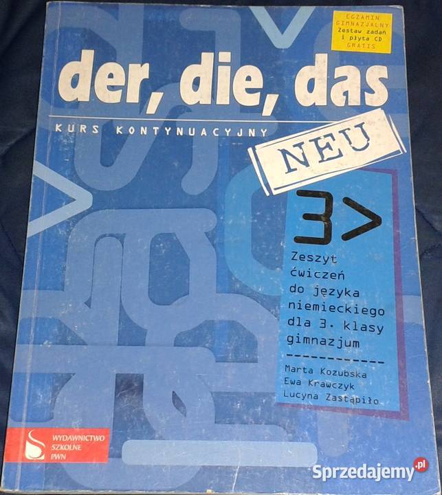 Der die das Neu 3 Zeszyt ćwiczeń Kurs Chełm