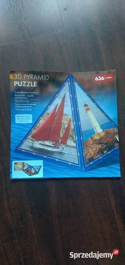 Puzzle 3d 636 elementów piramida Puzzle śląskie Piekary Śląskie sprzedam