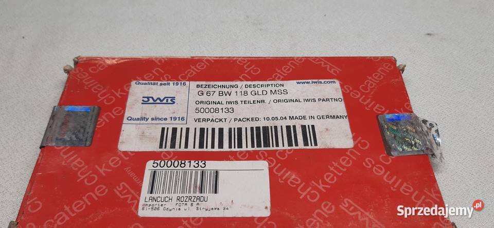 ŁAŃCUCH ROZRZĄDU MERCEDES S123 W123 25 50008133 Mielęcin